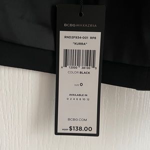 BCBG Black Kurra Size 0